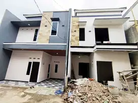 Rumah baru 2 lantai 2 kamar tidur 2 kamar mandi shm imb pecah bidang