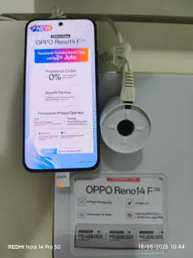 OPPO RENO14F 12/256GB NEW  Feat ERAFONE MENCENG RAYA