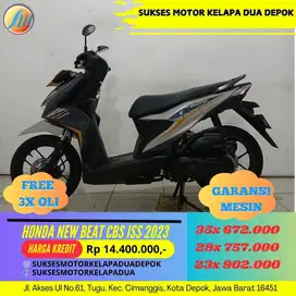 HONDA NEW BEAT CBS ISS 2023 CASH/KREDIT DP MURAH PROSES CEPAT