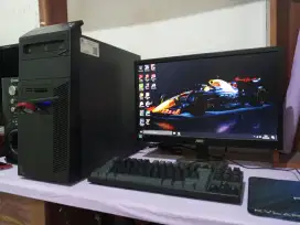 Pc gaming dan design (intel core i5 gen4..ram 8gb..monitor 19inch)