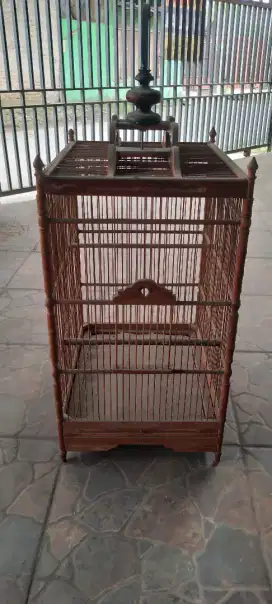 Sangkar/kandang burung kayu jati