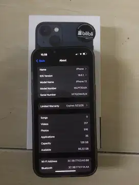 Iphone 13 128 garansi resmi ON