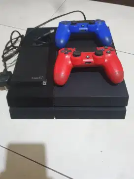 Dijual PS4 Fat (Playstation 4) 500GB + HDD Portable Seagate 500GB