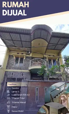 Rumah Lantai 2 Tengah Kota Genteng Banyuwangi