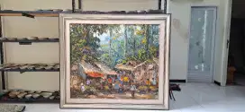 LUKISAN PASAR JAJANAN KARYA MOZES