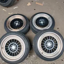 Velg hsr ring 17x7,5 pcd 4x100/114,3 ET 30 ban 205/45 R17 4pcs