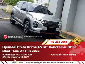 [ LOW KM ] Hyundai Creta Prime 1.5 IVT Panoramic Dual Tone 2022/2023