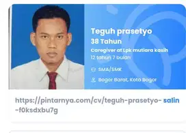 Cari loker caregiver dengan data di atas , pengalaman caregiver.