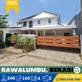 Rumah dijual Murah 1,5 Lantai, Luas, Rawalumbu, 15 Menit Tol Barat,SHM