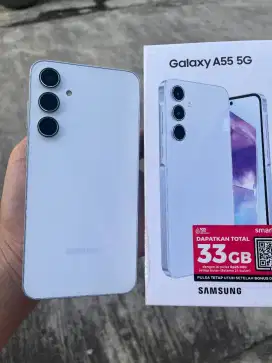 Samsung A55 5G 8/256gb lengkap ori istimewa
