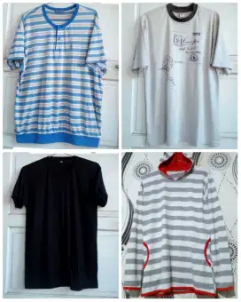Baju kaos size jumbo/XL/L second branded super mulus/bagus murah