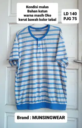 Baju kaos size jumbo/XL/L second branded super mulus/bagus murah
