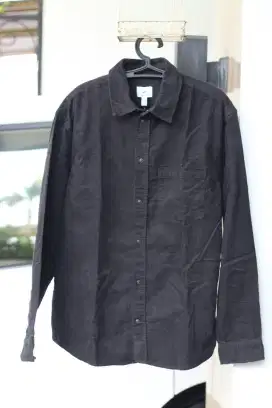 For Sale Kemeja Corduroy H&M Brand New Black size XL