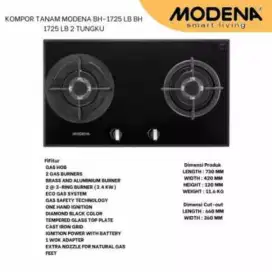 Kompor tanam modena