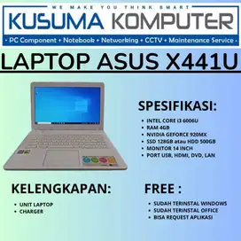 Laptop Asus X441U Intel Core i3 6006U feat Nvidia MX920