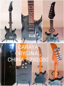 Gitar listrik caraya ORYGINAL china like new sekend rasa baru