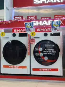 mesin cuci sharp front loading murah