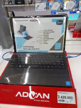 Cicil Laptop Advan N4020 tanpa kartu kredit