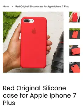 apple iphone 7 plus silicone case red product