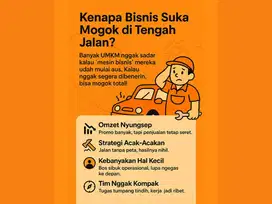 Jasa Konsultasi Bisnis UMKM, naikan Omset, Profit, Service, SOP