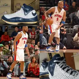 Sepatu Basket Nike Zoom BB II White Blue
