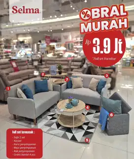 SET PAKET LENGKAP RUANG TAMU / KELUARGA