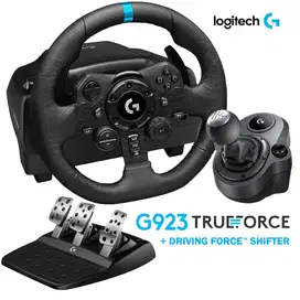 Logitech G923 True Force Wheel + Logitech Driving Force Shifter