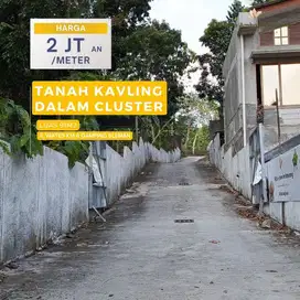 Tanah Kavling Dalam Cluster Lokasi Tepat Dekat Puskesmas Mancasan