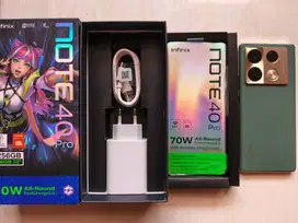 Infinix Note 40 Pro, 8GB/256GB, Mulus, Full Ori, Full Set