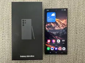Samsung s 24 ultra 12/256 mulus baru 1 bulan garansi resmi on