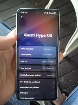 Redmi note 13 4g ram 8/128 Kel hp casan lecet lecet pemakaian