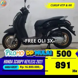 KREDIT DP 500RIBU HONDA SCOOPY KEYLESS 2021 ANGSURAN SANGAT RINGAN