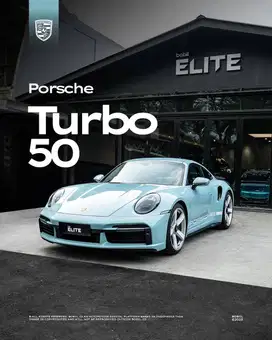 2025 Porsche 911 Turbo 50th Anniversary 1/1974 Meissen Blue PTS Color