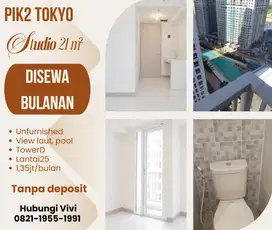 Rent / Sewa Murah Apartment PIK2 Tokyo Riverside Tanpa Deposit