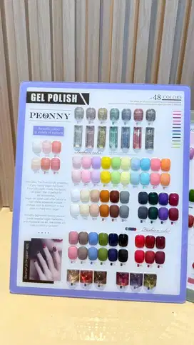 Set gel polish peony 48 warna