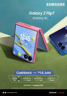 Samsung Galaxy Z flip 7 promo voucher cashback