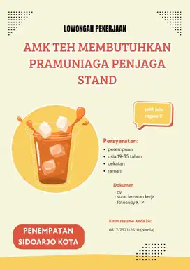 Jaga stand es teh
