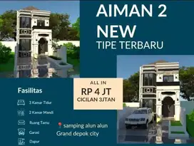Rumah Kawasan Gdc Luas 90 Bangunan baru 2 Lantai 3 Kamar