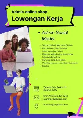 Lowongan kerja admin online shop