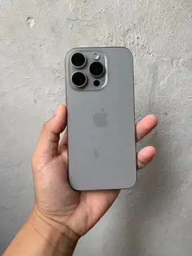 iPhone 15 Pro 128 GB Natural Titanium Second Indonesia Resmi