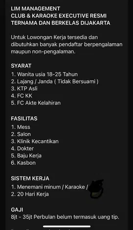 LOKER  club Executive Jakarta