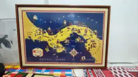 Map of historic panama 1940 with frame (niceframejkt)