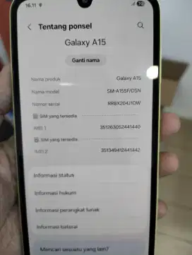 Samsung a15 4g ram 8/128
