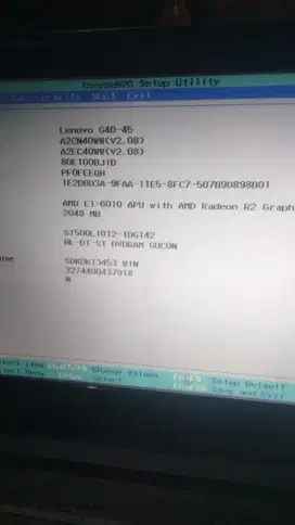 JUAL LAPTOP LENOVO G 40-45 AMD E1