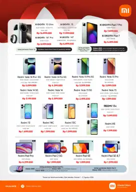 Cicilan dan cash redmi note 14