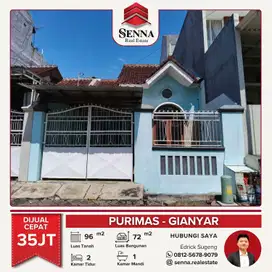DISEWAKAN CEPAT BUTUH UANG RUMAH SIAP HUNI PURIMAS TAMAN GIANYAR