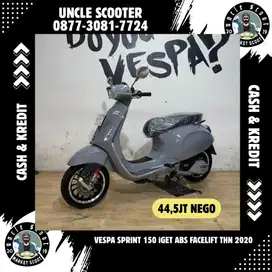 Vespa Sprint 150 iGET Facelift Tahun 2019 Grey Avio