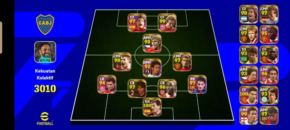 Efootbal mobile akun old full legend ASAA