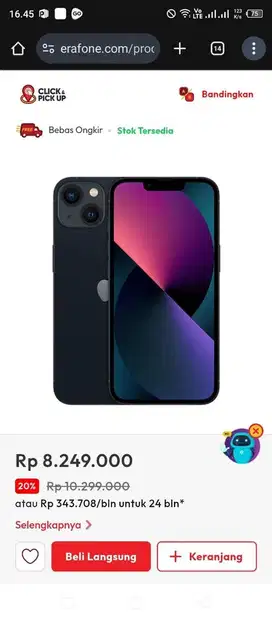 Iphone 13 cicilan ringan tanpa kartu credit
