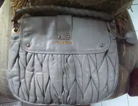 Tas Miu Miu Grey white Matelasee
